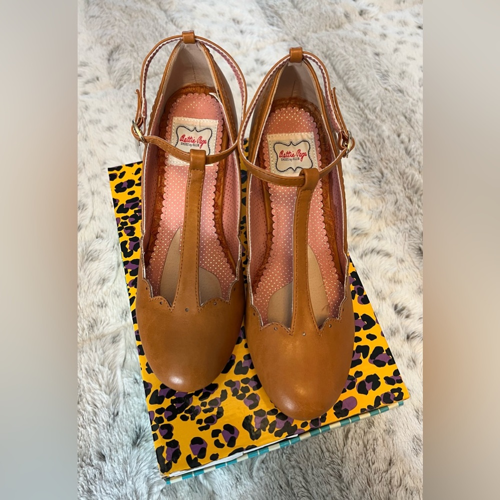 Bettie Page T Strap Heel Shoes